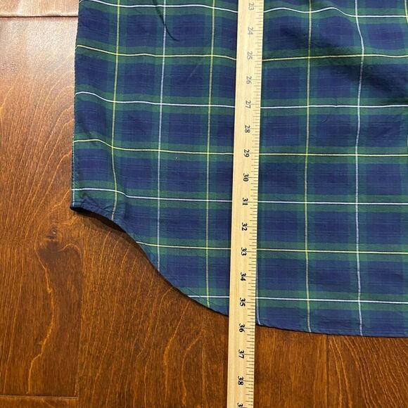 Polo Ralph Lauren Big & Tall Navy Green Button Front Casual Shirt Men's Size 3XL - Picture 9 of 9